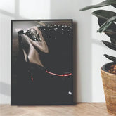 Aston Martin vintage v8 poster design - wall art